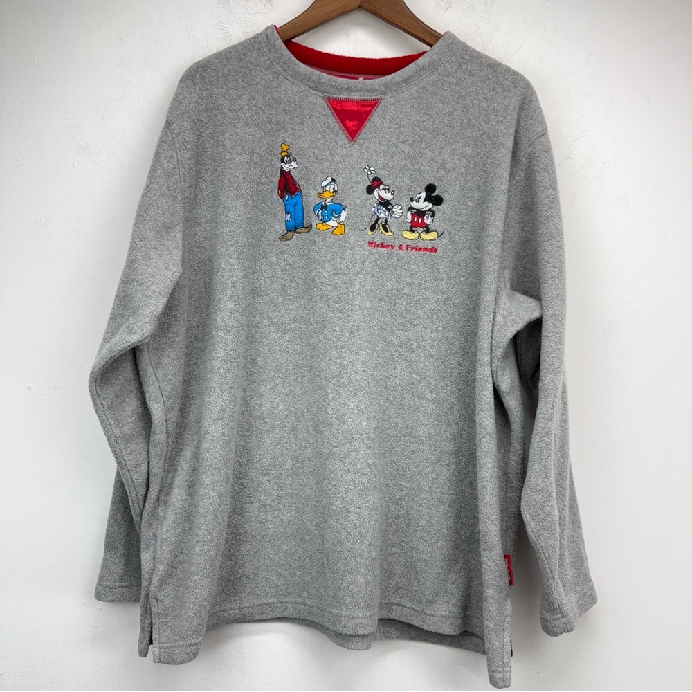 Disney Gray Sweatshirt with Mickey & Friends Embroidery